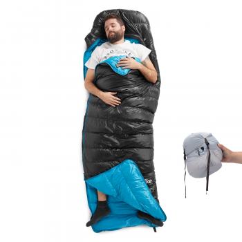 20 959 р. Мешок спальный Naturehike Ultralight CW400 L , 220х85 см, (правый) (ТК: +5C), черный Naturehike nh18c400-d-bll  с доставкой в г. Чебоксары. Увеличить фотографию 4