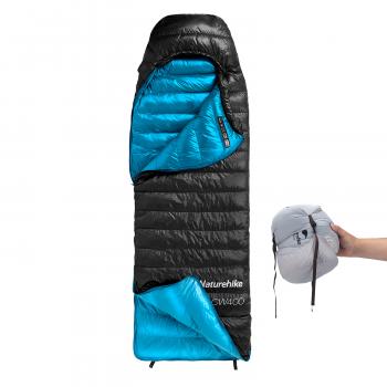 20 959 р. Мешок спальный Naturehike Ultralight CW400 L , 220х85 см, (правый) (ТК: +5C), черный Naturehike nh18c400-d-bll  с доставкой в г. Чебоксары. Увеличить фотографию 3