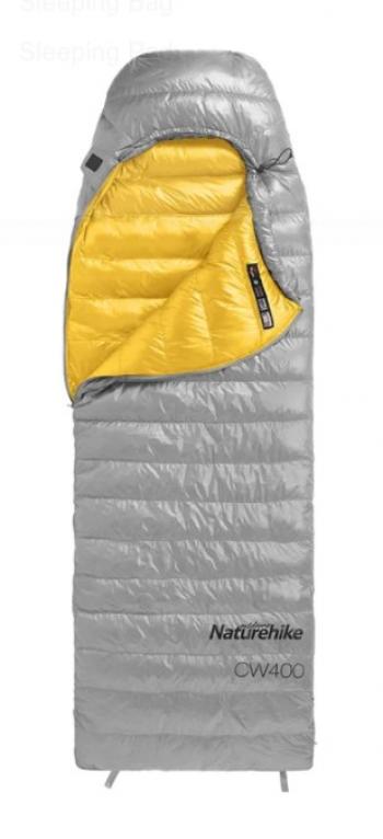 Мешок спальный Naturehike Ultralight CW400 L , 220х85 см, (правый) (ТК: +5C), серый Naturehike nh18c400-d-grl