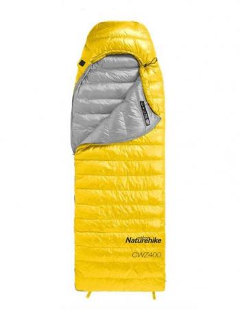 Мешок спальный Naturehike Ultralight CWZ400 M, 210х75 см, (правый) (ТК: +7C), желтый Naturehike nh19w400-z-yem