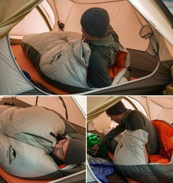 62 619 р. Мешок спальный Naturehike Arctic-17, 200х75 см, (ТК: -17C), серебристый Naturehike nh19yd005-sil1000g  с доставкой в г. Чебоксары. Увеличить фотографию 5