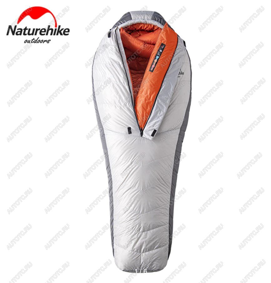 62 619 р. Мешок спальный Naturehike Arctic-17, 200х75 см, (ТК: -17C), серебристый Naturehike nh19yd005-sil1000g  с доставкой в г. Чебоксары