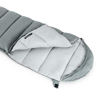 4 989 р. Мешок спальный Naturehike Envelope M400, (190+30)х80 см, (левый) (ТК: +1C), серый Naturehike nh20msd02-gm400-l  с доставкой в г. Чебоксары. Увеличить фотографию 2