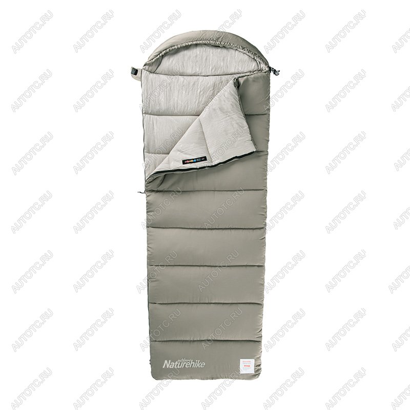 4 989 р. Мешок спальный Naturehike Envelope M400, (190+30)х80 см, (правый) (ТК: +1C), зеленый Naturehike nh20msd02-grm400  с доставкой в г. Чебоксары