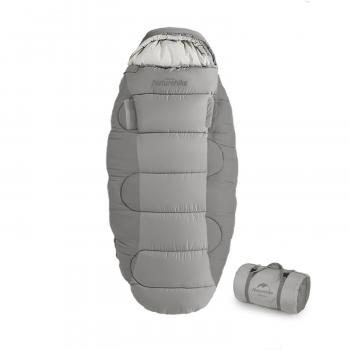 9 869 р. Мешок спальный Naturehike Oval PS200, 220х95 см, (левый) (ТК: +9C), серый Naturehike nh20msd03-ps200g-l  с доставкой в г. Чебоксары. Увеличить фотографию 2