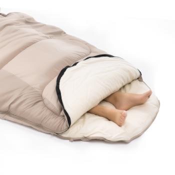 10 849 р. Мешок спальный Naturehike Oval PS300, 220х95 см, (правый) (ТК: +4C), бежевый Naturehike nh20msd03-ps300cr  с доставкой в г. Чебоксары. Увеличить фотографию 3