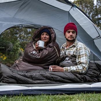 4 269 р. Мешок спальный Naturehike U350, (190х30)х75 см, (левый) (ТК: +1C), темно-зеленый Naturehike nh20msd07-agru350-l  с доставкой в г. Чебоксары. Увеличить фотографию 13