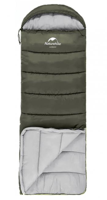 4 269 р. Мешок спальный Naturehike U350, (190х30)х75 см, (левый) (ТК: +1C), темно-зеленый Naturehike nh20msd07-agru350-l  с доставкой в г. Чебоксары. Увеличить фотографию 5