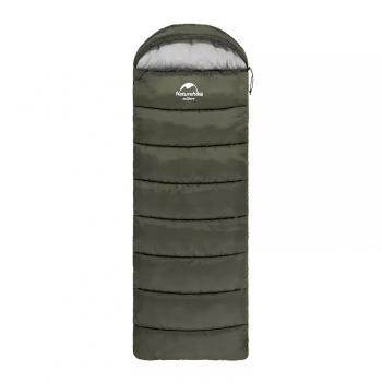 Мешок спальный Naturehike U150, 220х75 см, (ТК: +11C), (правый), темно-зеленый Naturehike nh20msd07-arm150