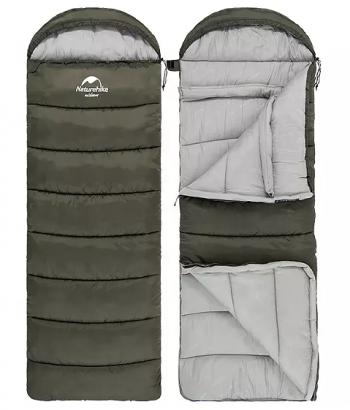 4 099 р. Мешок спальный Naturehike U250, (190х30)х75 см, (правый) (ТК: +6C), темно-зеленый Naturehike nh20msd07-arm250  с доставкой в г. Чебоксары. Увеличить фотографию 4