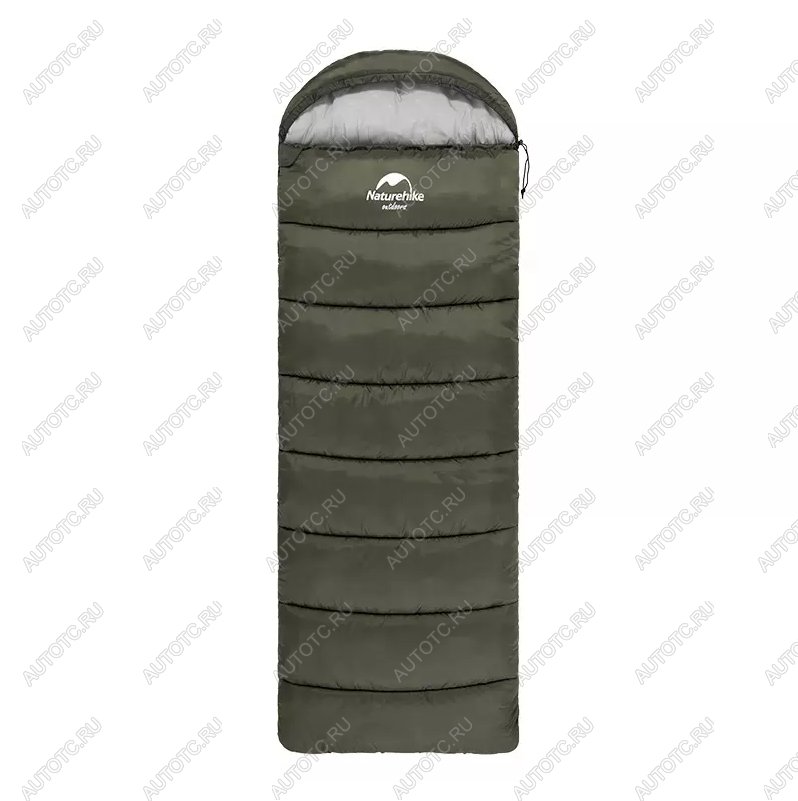 4 099 р. Мешок спальный Naturehike U250, (190х30)х75 см, (правый) (ТК: +6C), темно-зеленый Naturehike nh20msd07-arm250  с доставкой в г. Чебоксары