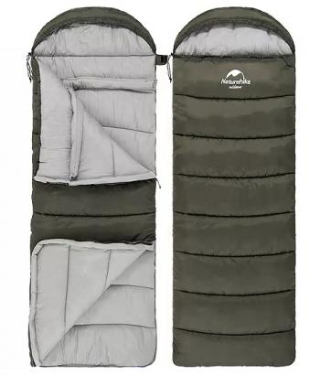 4 099 р. Мешок спальный Naturehike U250, (190х30)х75 см, (левый) (ТК: +6C), темно-зеленый Naturehike nh20msd07-arm250-l  с доставкой в г. Чебоксары. Увеличить фотографию 4