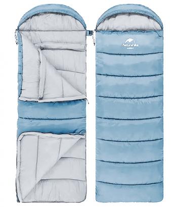 3 609 р. Мешок спальный Naturehike U250, (190х30)х75 см, (левый) (ТК: +6C), голубой Naturehike nh20msd07-blu250-l  с доставкой в г. Чебоксары. Увеличить фотографию 5