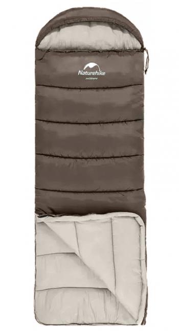 4 099 р. Мешок спальный Naturehike U250, (190х30)х75 см, (правый) (ТК: +6C), коричневый Naturehike nh20msd07-gre250  с доставкой в г. Чебоксары. Увеличить фотографию 2