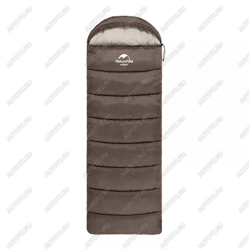 4 099 р. Мешок спальный Naturehike U250, (190х30)х75 см, (правый) (ТК: +6C), коричневый Naturehike nh20msd07-gre250  с доставкой в г. Чебоксары