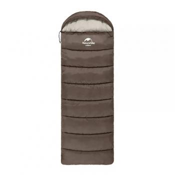 Мешок спальный Naturehike U250S, (190х30)х75 см, (левый) (ТК: 0C), коричневый Naturehike nh20msd07-gre250s-l