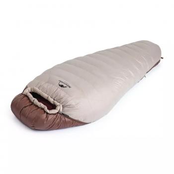 14 949 р. Мешок спальный Naturehike SnowBird, 190х75 см, M (510G), (правый) (ТК: +2C), серыйкоричневый Naturehike nh20yd001-sbr510  с доставкой в г. Чебоксары. Увеличить фотографию 3