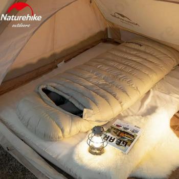 55 499 р. Мешок спальный Naturehike CW1000, 220х80 см, (правый) (ТК: -5C), бежевый Naturehike nh22yd002-kh1000g  с доставкой в г. Чебоксары. Увеличить фотографию 5