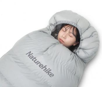 18 269 р. Мешок спальный Naturehike RM80, 220х80 см, (правый) (ТК: -2C), серый Naturehike nh22yd003-rm80ltg-l  с доставкой в г. Чебоксары. Увеличить фотографию 3