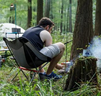3 409 р. Кресло туристическое Naturehike YL05 складное, серое, до 150 кг Naturehike nh18y050-z  с доставкой в г. Чебоксары. Увеличить фотографию 8
