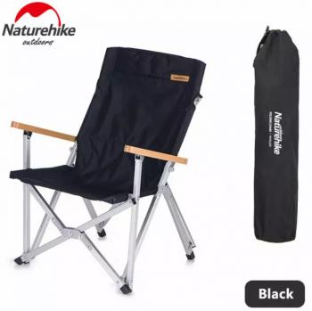 Кресло туристическое Naturehike, складное черное, до 120 кг Naturehike nh19jj004-bl