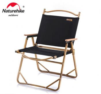 Кресло туристическое Naturehike MW02, складное, увеличенное, черное, до 120 кг Naturehike nh19y002-d-bll