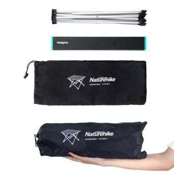 3 939 р. Стол туристический Naturehike складной, 68х46х40,5 см, чёрный Naturehike nh19z008-z-bll  с доставкой в г. Чебоксары. Увеличить фотографию 2