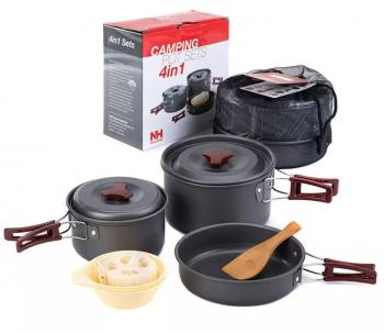 Набор посуды Naturehike туристический 3 в 1 (3 миски+половник) Naturehike nh15t203-g-ca