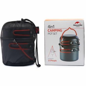 3 139 р. Набор посуды Naturehike туристический 4 в 1 (подвес+3 чашки) Naturehike nh18t018-g-va  с доставкой в г. Чебоксары. Увеличить фотографию 7