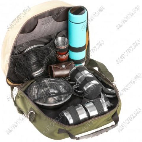 5 549 р. Набор для пикника на 4 персоны, PREMIER, с голубым термосом PREMIER pr-4-4  с доставкой в г. Чебоксары