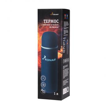2 149 р. Термос ТОНАР 1000 мл. с ситечком, синий, в чехле ТОНАР hs.tm-033c  с доставкой в г. Чебоксары. Увеличить фотографию 10