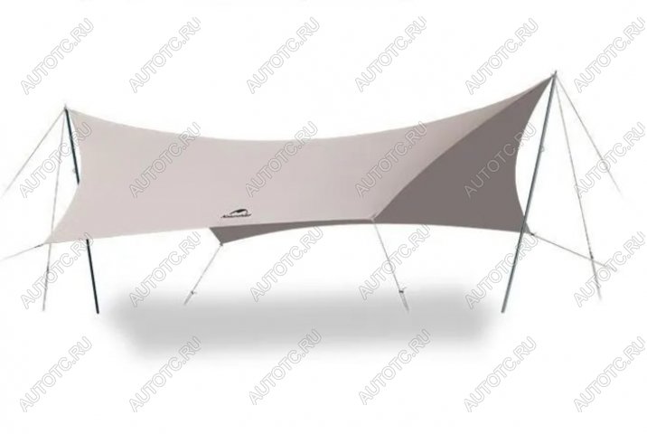 42 839 р. Тент кемпинговый Naturehike Lianyun, алюминиевый каркас, золотистый 690х480 см Naturehike cnh22zp023-gold  с доставкой в г. Чебоксары