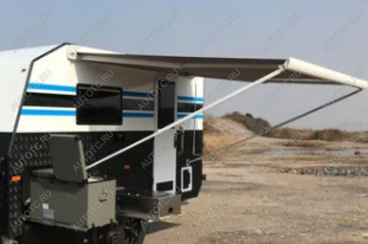 57 579 р. Маркиза автомобильная РИФ 2,5х2,0 м кассетная с электроприводом, корпус белый РИФ rif5533-2520m  с доставкой в г. Чебоксары