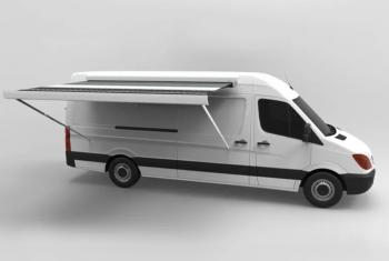 144 319 р. Маркиза автомобильная РИФ 5,0х2,5 м кассетная с электроприводом, корпус белый РИФ rif5933-5025m  с доставкой в г. Чебоксары. Увеличить фотографию 2