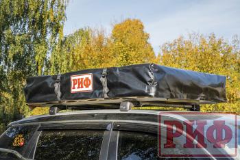 125 439 р. Палатка на крышу автомобиля РИФ Soft RT01-140, тент песочный, корпус черный, 240х140х130 см РИФ rifrt011406090w  с доставкой в г. Чебоксары. Увеличить фотографию 2