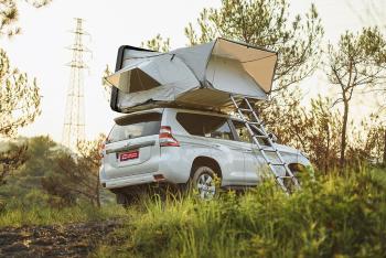 Палатка на крышу автомобиля РИФ Hard RT03-165, корпус черный, тент серый РИФ rifrt031658090w