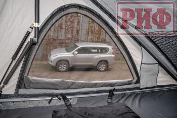 144 679 р. Палатка на крышу автомобиля РИФ Hard RT05-125, корпус белый, тент светло-серый, 210х125х150 РИФ rifrt051258010w  с доставкой в г. Чебоксары. Увеличить фотографию 11