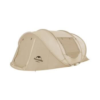 Палатка Naturehike, 4-местная, быстросборная, каркас фиберглас, бежевая Naturehike cnh22zp006-4apri