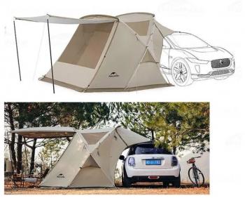 Палатка Naturehike Cloud wild car, 2-местная, алюминиевый каркас, песочная Naturehike cnh22zp014-kh