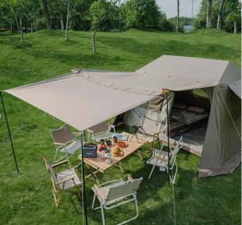 29 849 р. Палатка Naturehike Village 6.0 II поколения 4-местная, коричневая Naturehike cnk2300zp021-br  с доставкой в г. Чебоксары. Увеличить фотографию 10