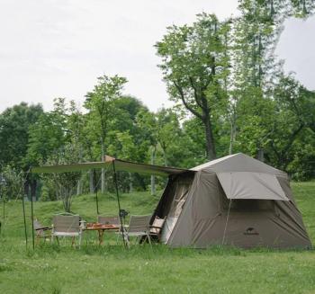 29 849 р. Палатка Naturehike Village 6.0 II поколения 4-местная, коричневая Naturehike cnk2300zp021-br  с доставкой в г. Чебоксары. Увеличить фотографию 3