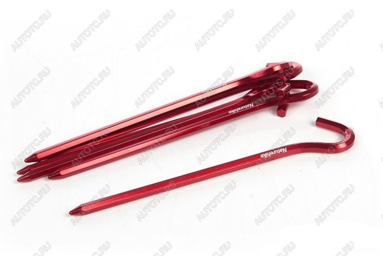 349 р. Колышки Naturehike алюминиевые (6 шт.) 17 см, красный, шестигранный Naturehike nh17d027-d-re  с доставкой в г. Чебоксары