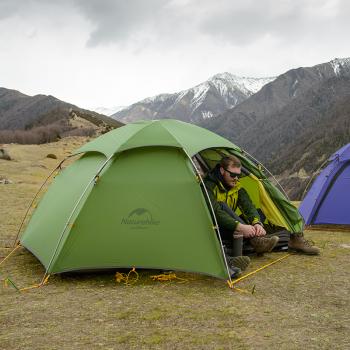 22 309 р. Палатка Naturehike Cloud Peak 20D Si 2-местная, алюминиевый каркас, зеленая Naturehike nh17k240-y-dgr  с доставкой в г. Чебоксары. Увеличить фотографию 5