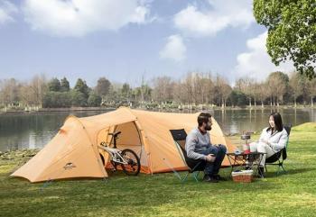 15 659 р. Палатка Naturehike Opalus 3-местная, алюминиевый каркас, оранжевый Naturehike nh17l001-l-tor  с доставкой в г. Чебоксары. Увеличить фотографию 5
