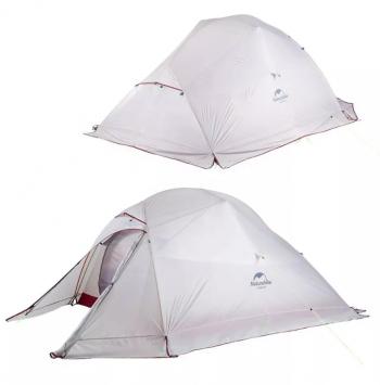 Палатка Naturehike Cloud Up Si 2-местная, алюминиевый каркас, снежная юбка, серо-красная Naturehike nh17t001-t-dgrskr