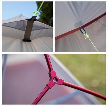 12 989 р. Палатка Naturehike Cloud Up 2-местная, алюминиевый каркас, оранжевая Naturehike nh17t001-t-tor  с доставкой в г. Чебоксары. Увеличить фотографию 3