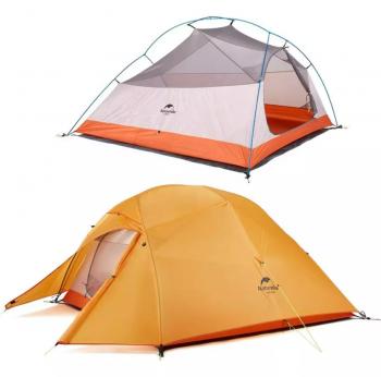 Палатка Naturehike Cloud Up 2-местная, алюминиевый каркас, оранжевая Naturehike nh17t001-t-tor