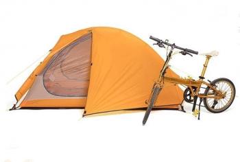 13 899 р. Палатка Naturehike Cycling Si 2-местная, алюминиевый каркас, сверхлегкая, оранжевая Naturehike nh18a180-d-2dor  с доставкой в г. Чебоксары. Увеличить фотографию 8