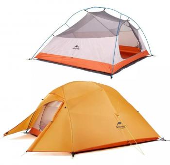 Палатка Naturehike Cloud Up 3-местная, алюминиевый каркас, сверхлегкая, оранжевый Naturehike nh18t030-t-tor
