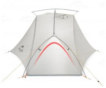 13 239 р. Палатка Naturehike VIK Si, 1-местная, алюминиевый каркас, снежная юбка, белая Naturehike nh18w001-k-1wskr  с доставкой в г. Чебоксары. Увеличить фотографию 3